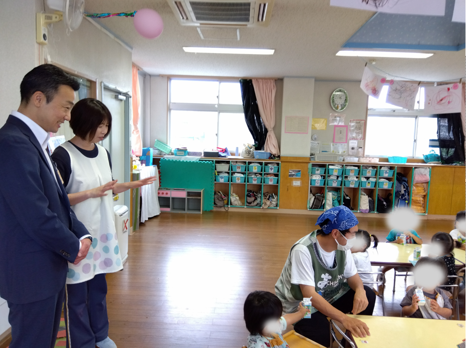 市長保育所訪問