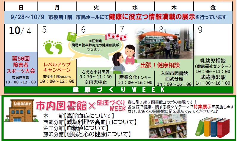 健康づくりWEEKの日程