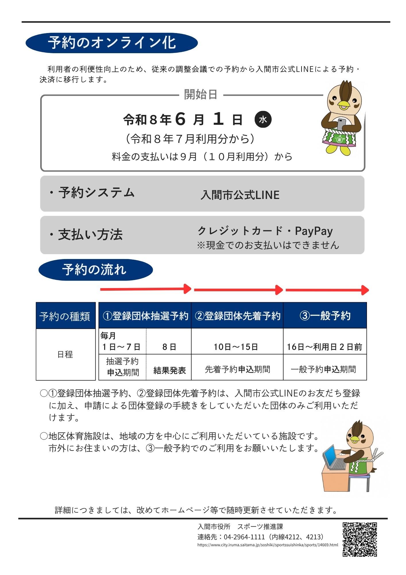 地区体育施設有料化と予約のオンライン化についての資料