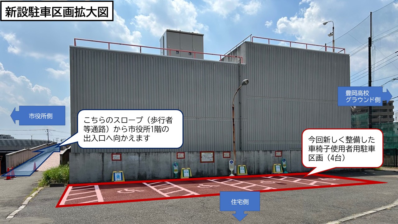 車椅子利用者用駐車区画3