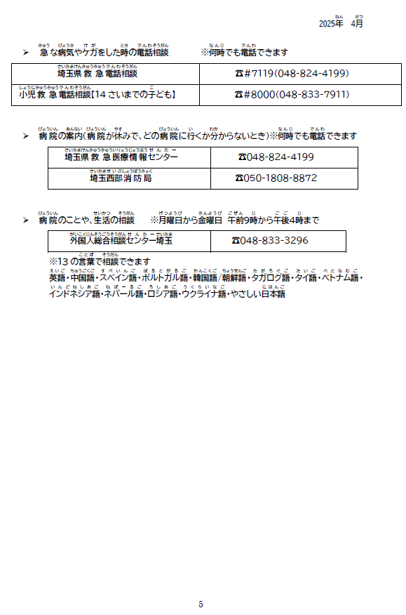 やさしい日本語5