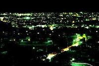 旧入間グリーンロッジの展望台から望む夜景の写真