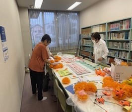 東藤沢地区センター展示準備