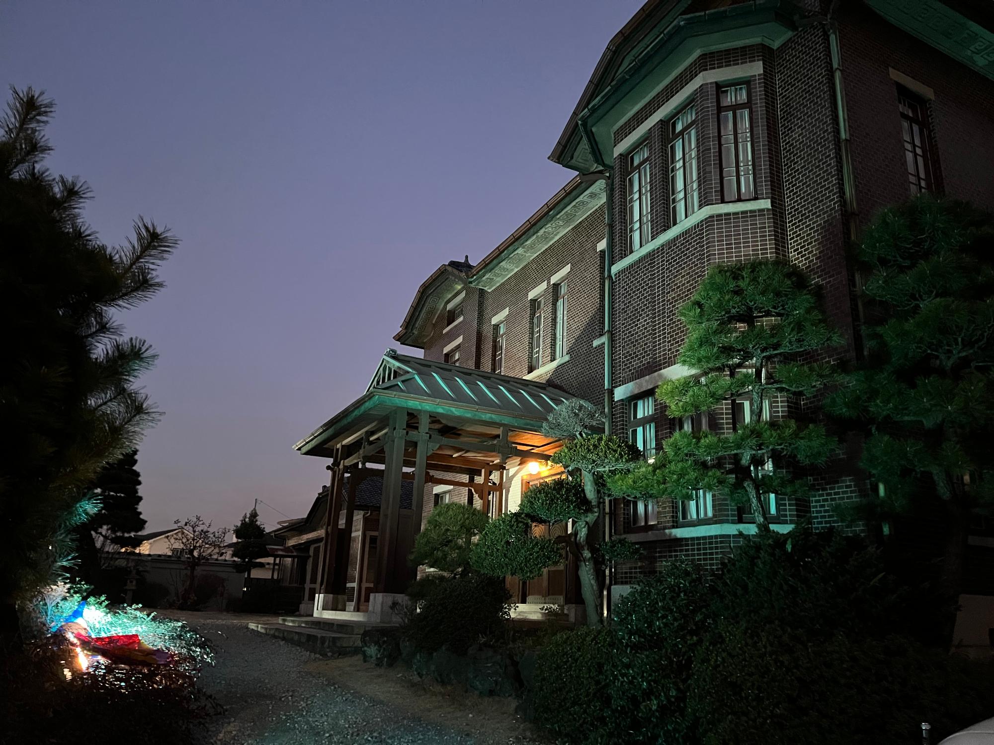 旧石川製糸西洋館ライトアップのイメージ写真